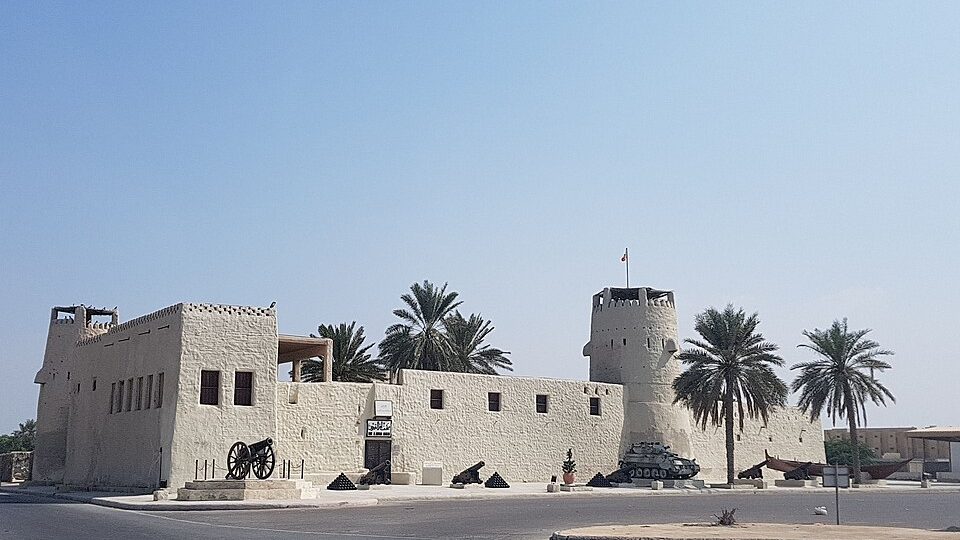 Пляж на побережье Персидского залива в ОАЭ
